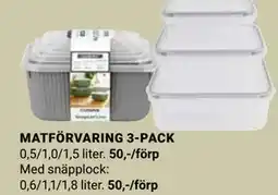 ÖoB MATFÖRVARING 3-PACK erbjuda