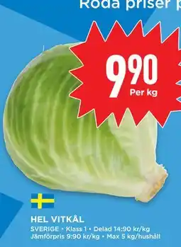 Willys HEL VITKÅL erbjuda