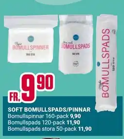 ÖoB SOFT BOMULLSPADS/PINNAR erbjuda