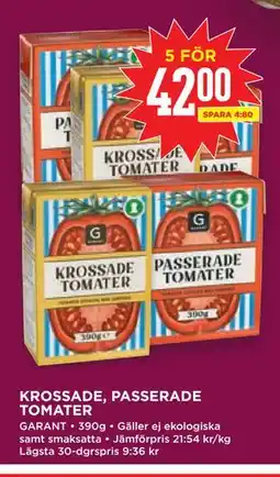 Willys KROSSADE, PASSERADE TOMATER erbjuda