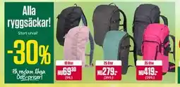 ÖoB Alla ryggsäckar! erbjuda
