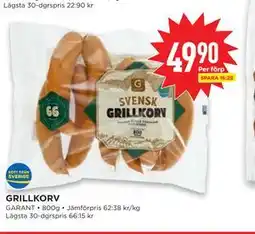 Willys GRILLKORV erbjuda
