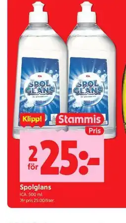 ICA Kvantum Spolglans, Medlemspris erbjuda