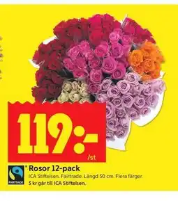ICA Kvantum Rosor 12-pack erbjuda