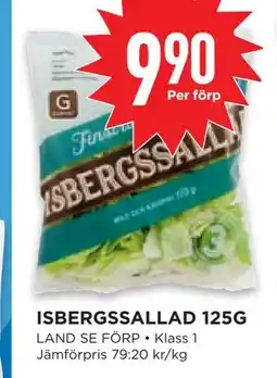 Willys ISBERGSSALLAD 125G erbjuda