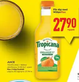 Willys Hemma JUICE, Medlemspris erbjuda