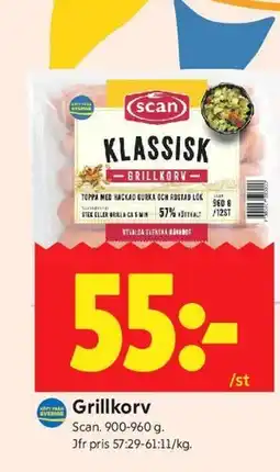 ICA Kvantum Grillkorv erbjuda