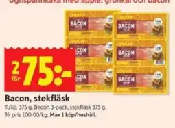 ICA Kvantum Bacon, stekfläsk erbjuda