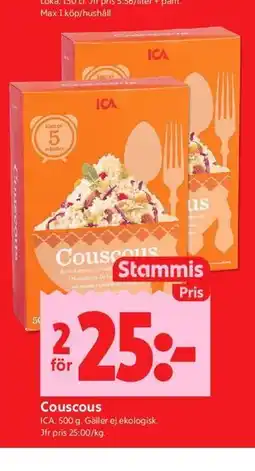 ICA Kvantum Couscous, Medlemspris erbjuda
