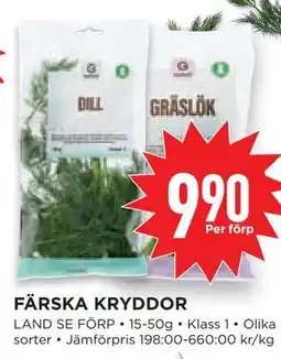 Willys Hemma FÄRSKA KRYDDOR erbjuda
