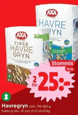 Havregryn, Medlemspris