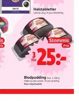 ICA Nära Blodpudding, Medlemspris erbjuda