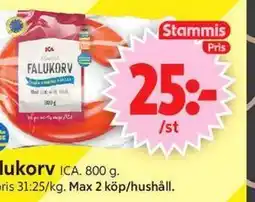 ICA Supermarket Falukorv, Medlemspris erbjuda