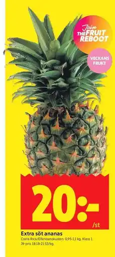 ICA Kvantum Extra söt ananas erbjuda