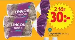 ICA Supermarket Lingonbröd erbjuda