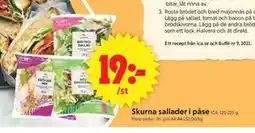 ICA Supermarket Skurna sallader i påse erbjuda