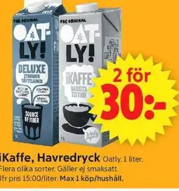 ICA Supermarket iKaffe, Havredryck erbjuda