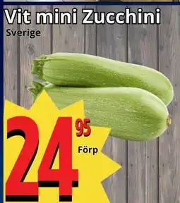 Supergrossen Vit mini Zucchini erbjuda