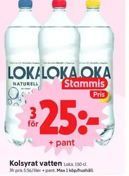ICA Nära Kolsyrat vatten, Medlemspris erbjuda