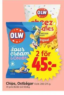 ICA Supermarket Chips, Ostbågar erbjuda