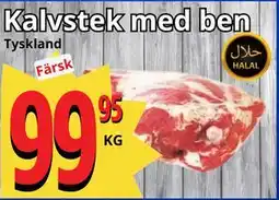 Supergrossen Kalvstek med ben erbjuda