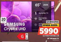 Power Samsung 65" 4K Smart TV erbjuda