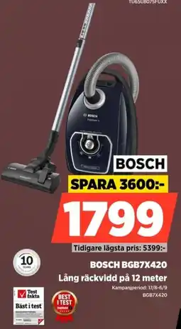 Power BOSCH BGB7X420 Lång räckvidd på 12 meter erbjuda