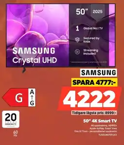 Power Samsung 50" 4K Smart TV erbjuda