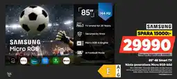 Power Samsung 85" 4K Smart TV Nästa generations Micro RGB-bild erbjuda