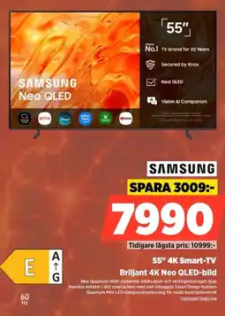 Power Samsung 55" 4K Smart-TV Briljant 4K Neo QLED-bild erbjuda