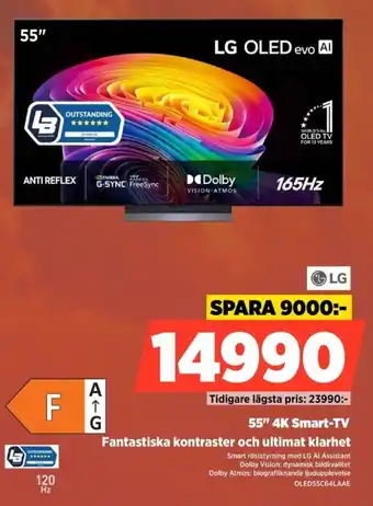 Lg 55" 4K Smart-TV Fantastiska kontraster och ultimat klarhet
