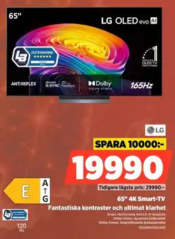 Power Lg 65" 4K Smart-TV Fantastiska kontraster och ultimat klarhet erbjuda