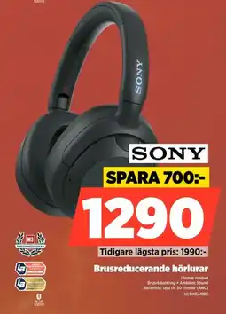 Power Sony Brusreducerande hörlurar erbjuda