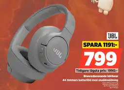 Power Jbl Brusreducerande hörlurar 44 timmars batteritid med snabbladdning erbjuda