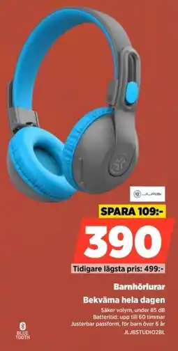 Power Barnhörlurar Bekväma hela dagen erbjuda
