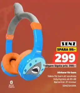 Power Senz Hörlurar för barn erbjuda