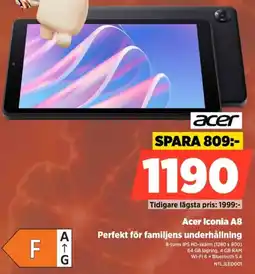 Power Acer Iconia A8 Perfekt för familjens underhållning erbjuda