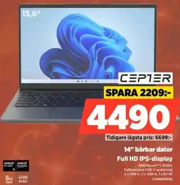 Power Cepter 14" bärbar dator Full HD IPS-display erbjuda