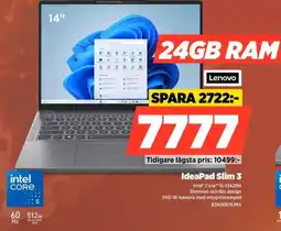 Power Lenovo IdeaPad Slim 3 erbjuda