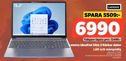 Power Lenovo IdeaPad Slim 3 Bärbar dator Lätt och mångsidig erbjuda