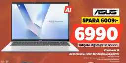Power Asus Vivobook 16 Avancerad Al-kraft för dagliga uppgifter erbjuda