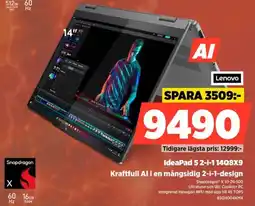 Power Lenovo IdeaPad 5 2-i-1 14Q8X9 Kraftfull Al i en mångsidig 2-i-1-design erbjuda