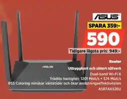 Power Asus Router Utbyggbart och säkert nätverk erbjuda
