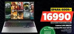 Power Lenovo LOQ 15IRX10 Smidig spelgrafik med 144 Hz erbjuda