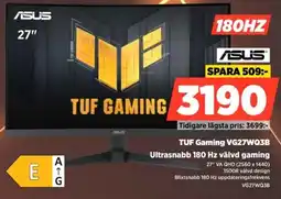 Power Asus TUF Gaming VG27WQ3B Ultrasnabb 180 Hz välvd gaming erbjuda