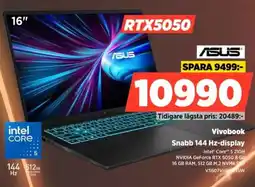 Power Asus Vivobook Snabb 144 Hz-display erbjuda