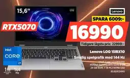 Power Lenovo LOQ 15IRX10 Smidig spelgrafik med 144 Hz erbjuda