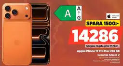 Power Authorized Reseller Apple iPhone 17 Pro Max 256 GB Ceramic Shield 2 erbjuda