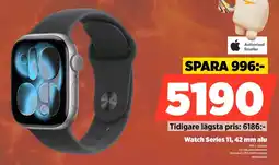 Power Authorized Reseller Watch Series 11, 42 mm alu erbjuda