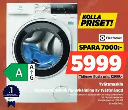 Power Electrolux Tvättmaskin Avancerad teknik för avkänning av tvättmängd erbjuda
